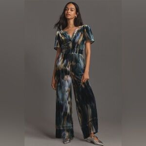 ✨ Anthropologie Somerset Velvet Jumpsuit Sz S
